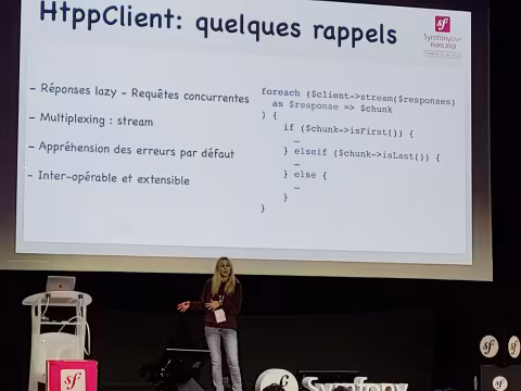 Conférence de Allison Guilhem au Symfony Live 2023